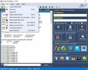 Hosts File Editor 1.2.4 Portable [En/Rs]