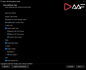 AAF Audio Pack DCH 6.0.9003.1 Realtek Mod by AlanFinotty1995 [En]