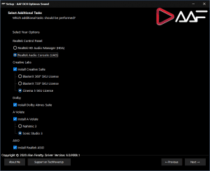 AAF DCH Optimus Sound 6.2329.9403 Realtek Mod by AlanFinotty [En]