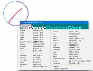 ClassicDesktopClock 5.53 + Portable [Multi/Ru]